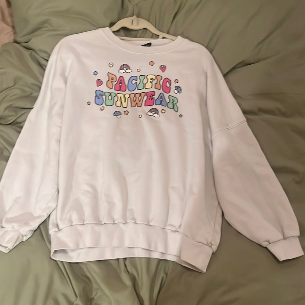 Pacific sunwear rainbow sweatshirt